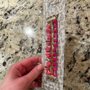 Erimish watch band pink beads